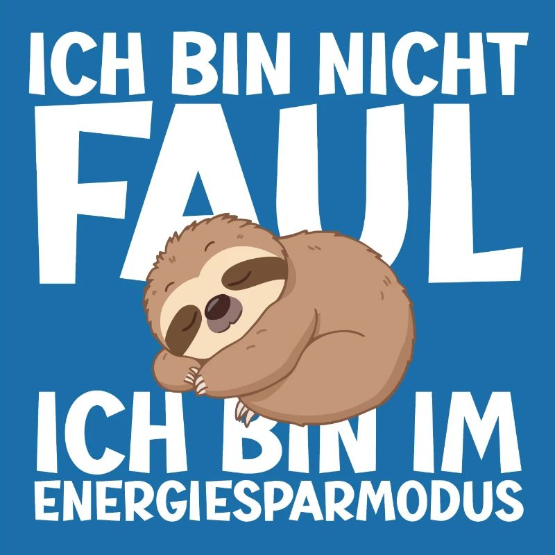 Cute sloth in power saving mode