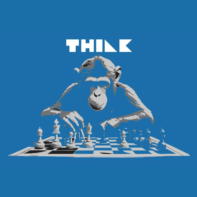 Think - Funny chess master.