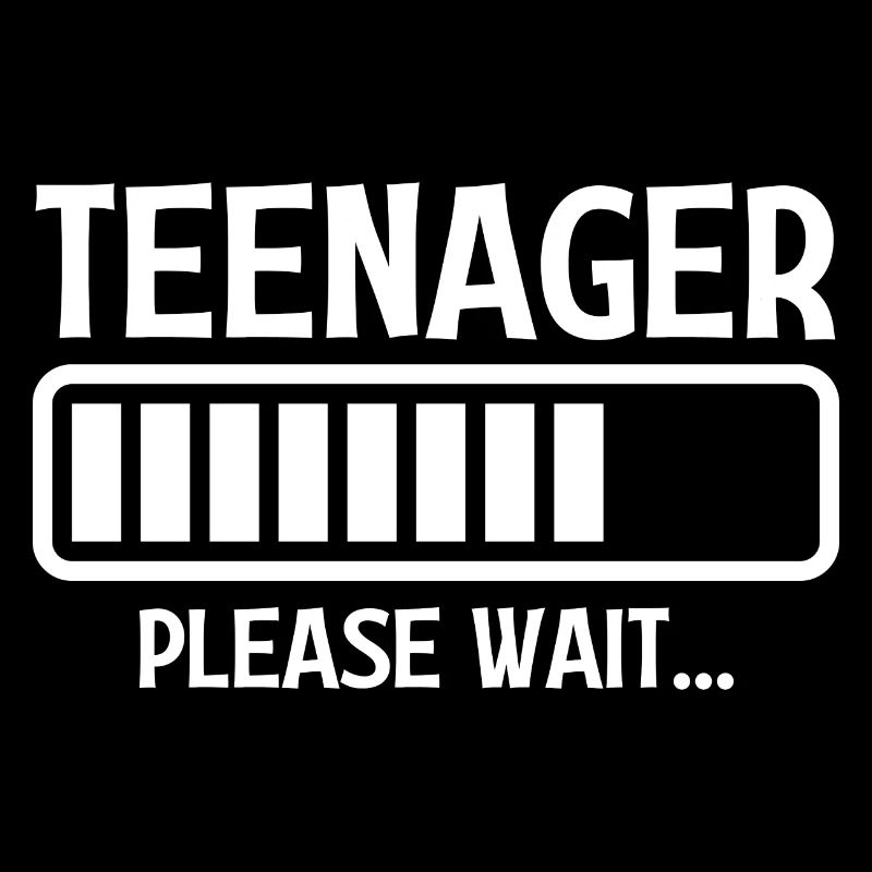 Adolescent S’il vous plaît attendre