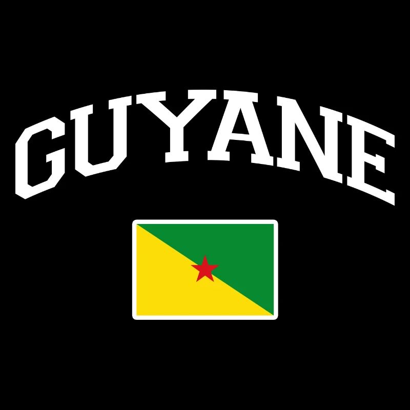 Drapeau Guyane - Yana - 973 - Kreyol Sat