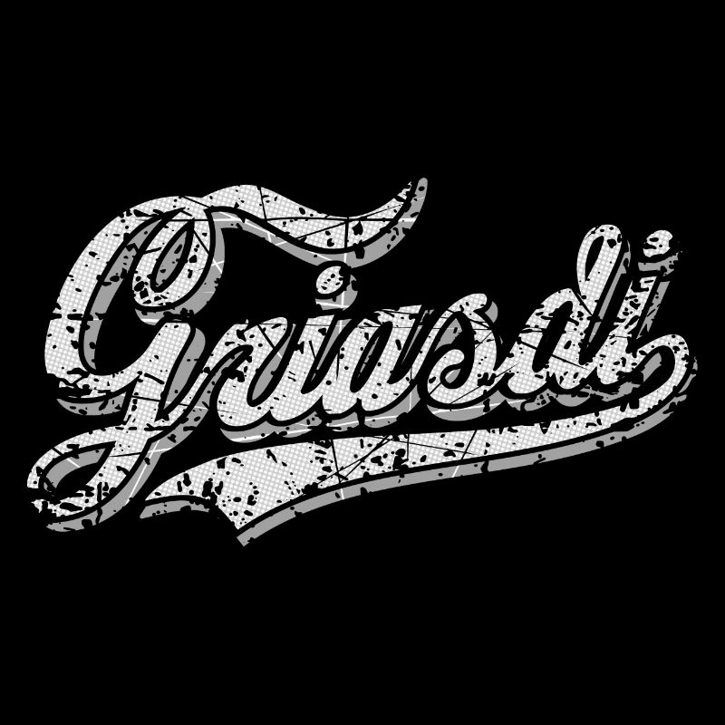 Griasdi - Vintage Look - Hellgrau/ Mittelgrau
