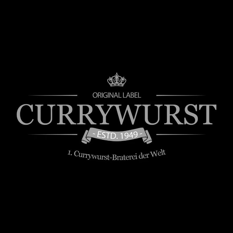 Drôle de Currywurst Print Design Spruch