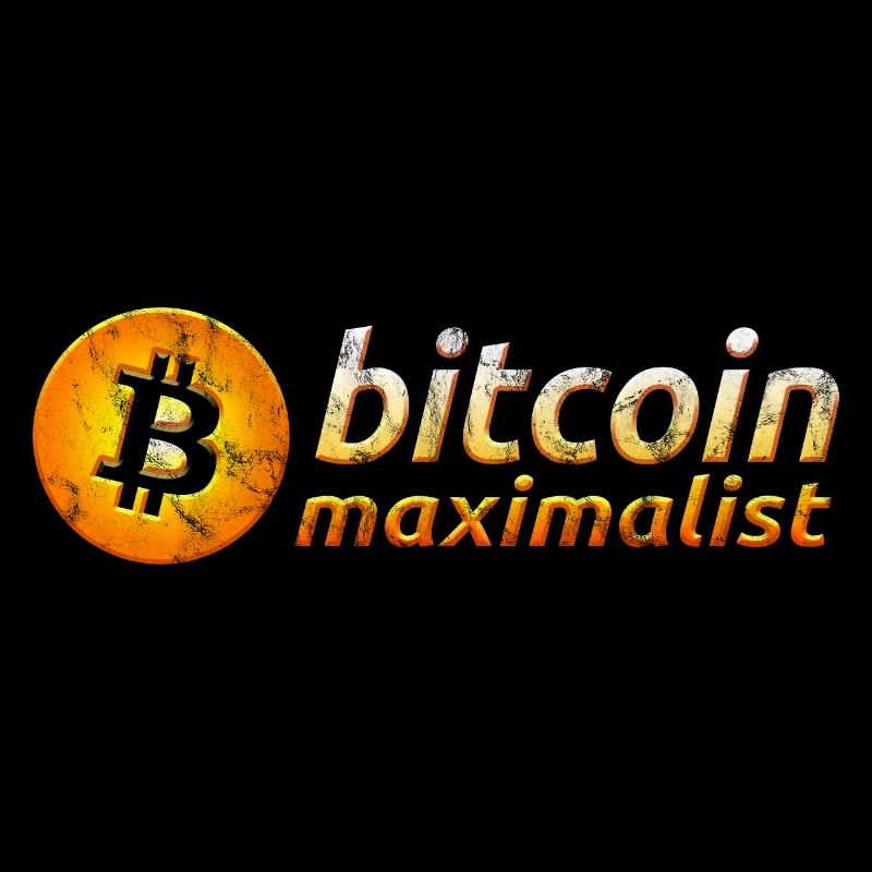 Bitcoin Maximalist Logo Hodl Crypto Moon Symbol