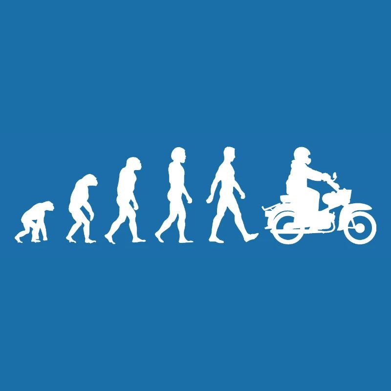 Mofa Moped Evolution Mofafahrer