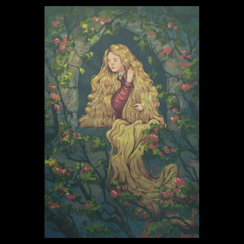 Rapunzel And Red Roses
