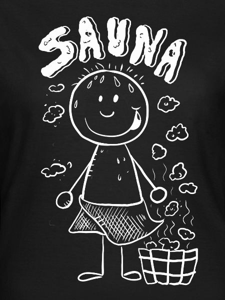 Dampf Sauna Strichmännchen