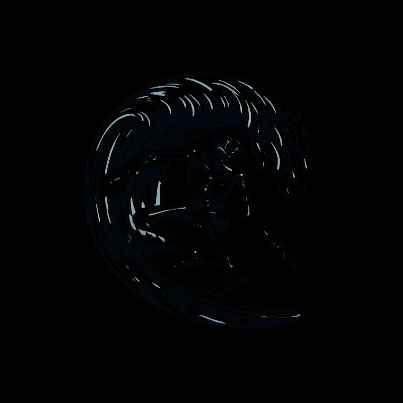 Lost in the Waves Surfing Skeleton