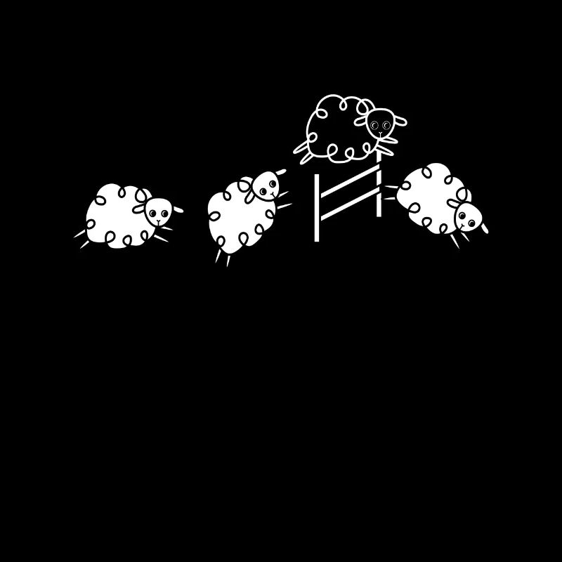 Sheep Jumping Sheep Herd Wool