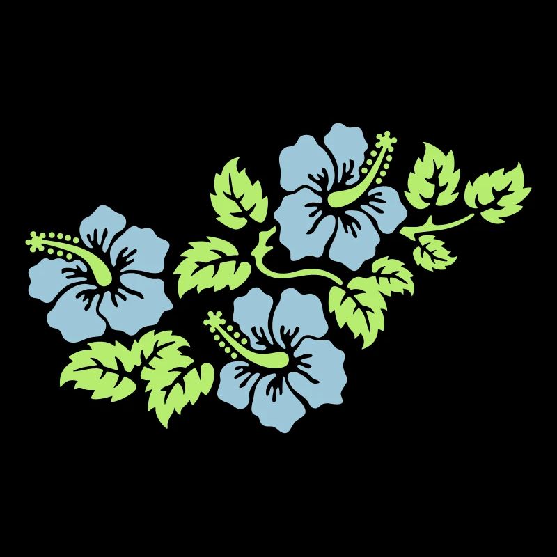 Les fleurs d'hibiscus 2 3farbig