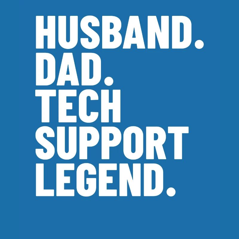 Ehemann Papa Tech Support Legend Techy Herren Tech