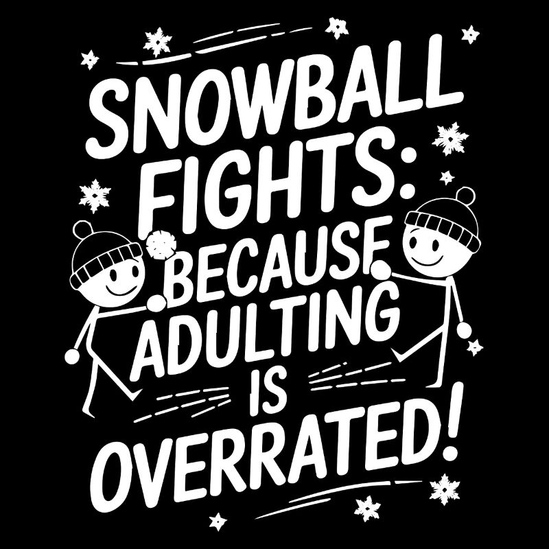 Batailles de boules de neige : parce que l’âge adulte est surfait !