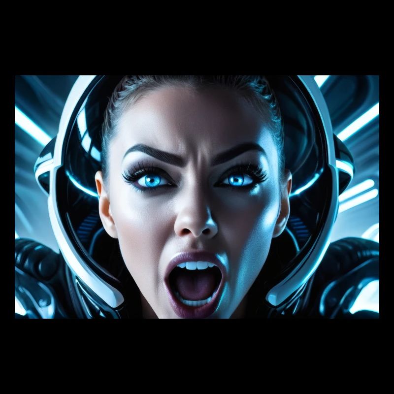 Bébé astronaute hurlant