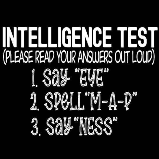 Intelligence Test funny Sarcastic gift' Women's Slim Fit T-Shirt |  Spreadshirt