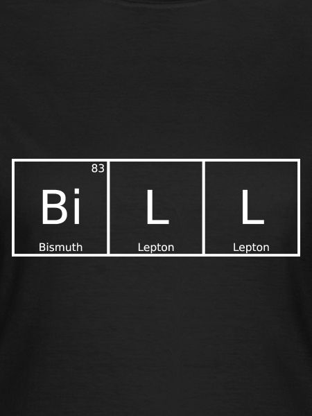 Bill Surname First Name Chemistry Periodic Table Elements