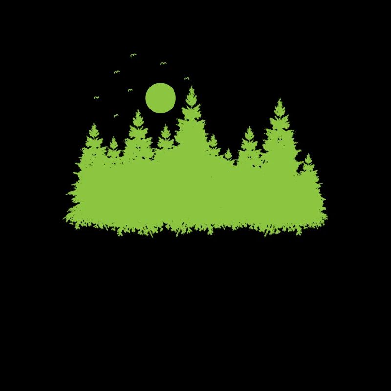 Forest with leaves in the environment