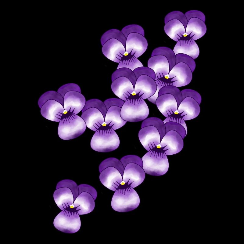 Pensée, fleurs