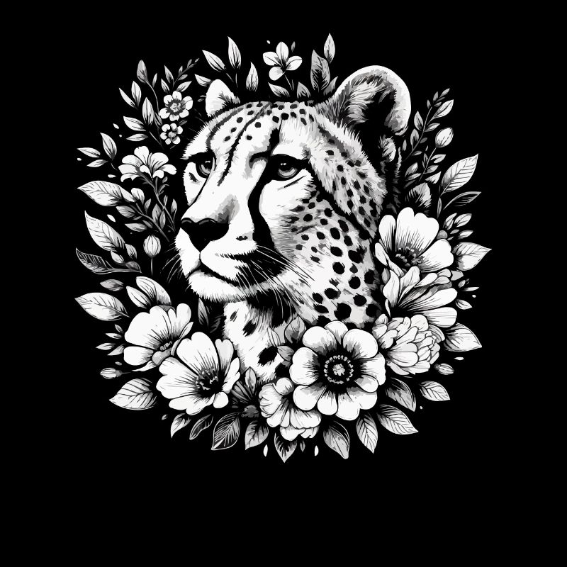 Guépard Fleurs de guépard