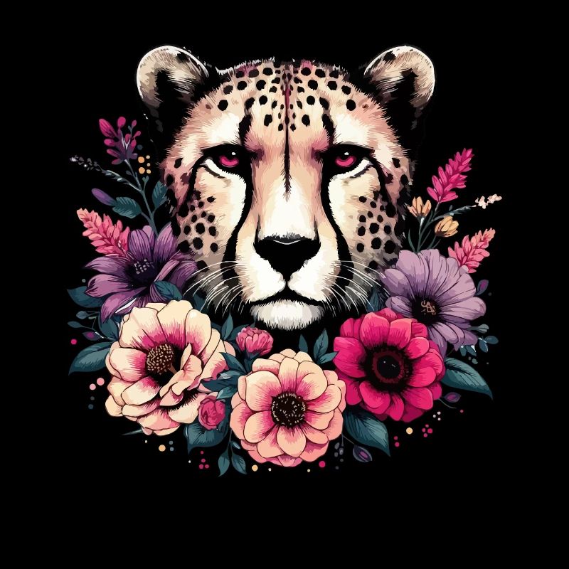 Guépard Fleurs de guépard