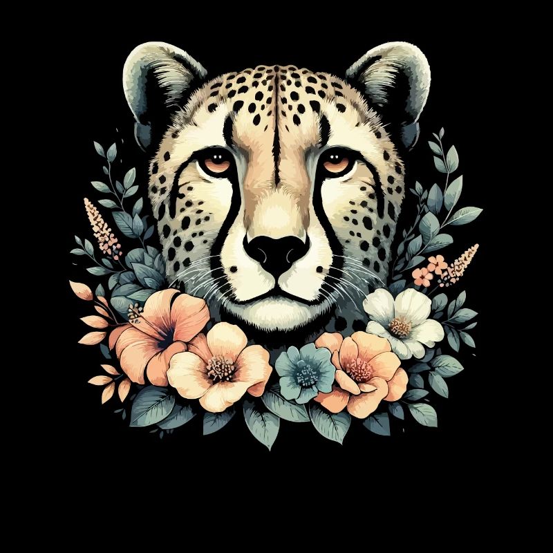 Guépard Fleurs de guépard