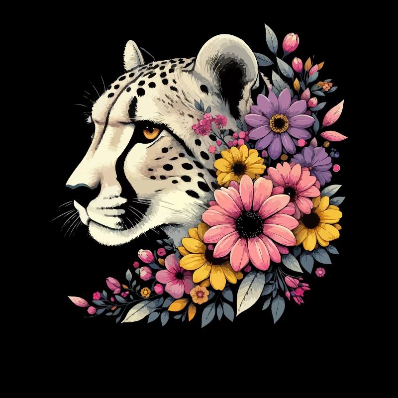 Guépard Fleurs de guépard