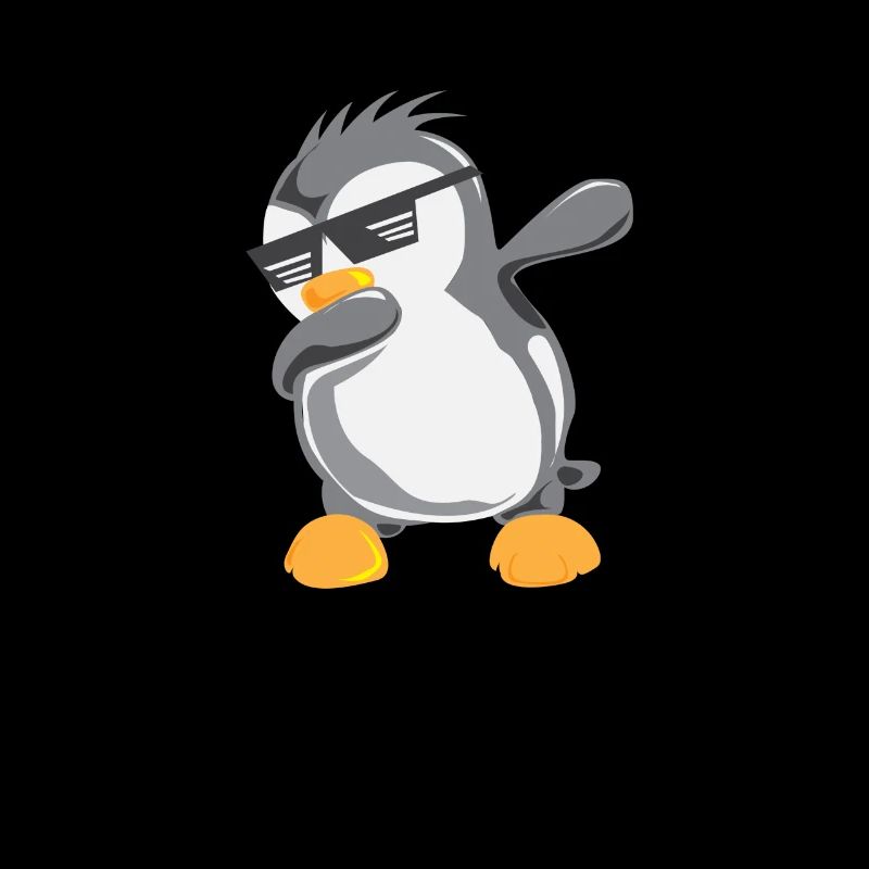 Penguin Dabbing Dad Penguin Bird Cold Arctic Ice