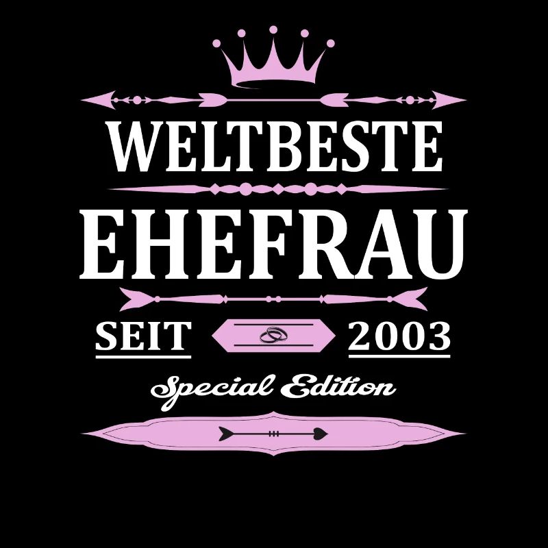 Weltbeste Ehefrau Seit 2003 Vintage Hochzeitstag