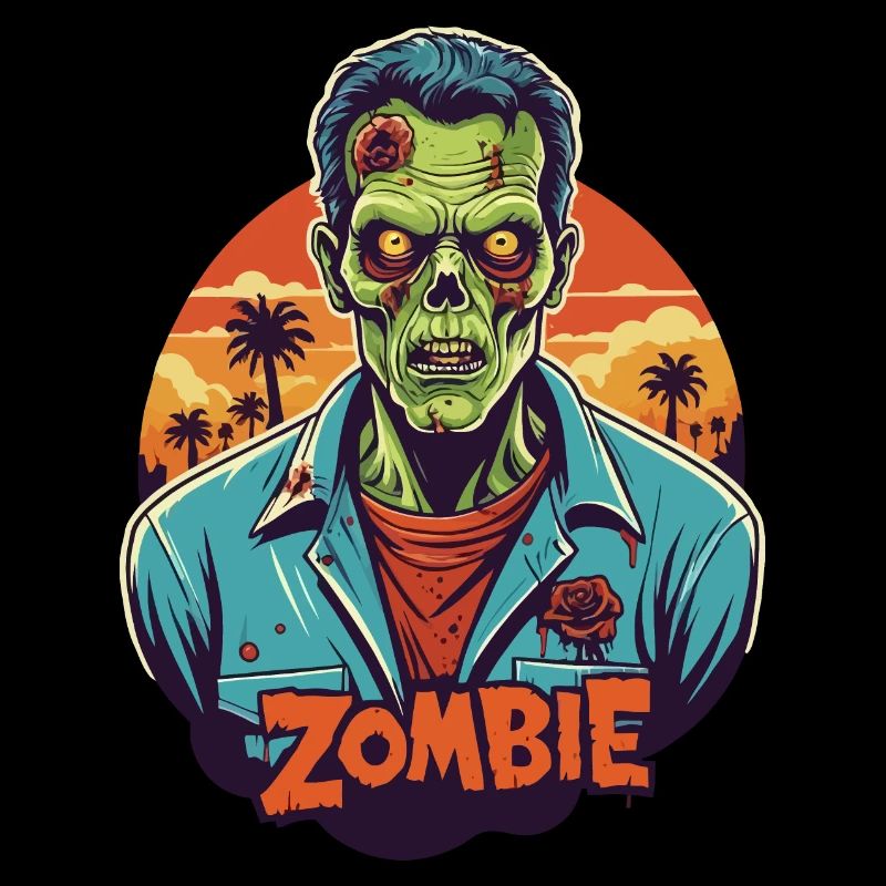 Zombie Comic Illustration