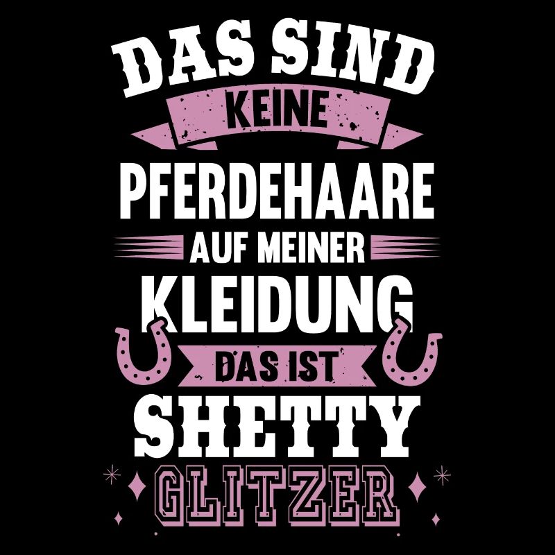 Shetty paillettes poils de cheval cadeau cavalier
