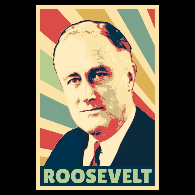Franklin D. Roosevelt Vintage Farben