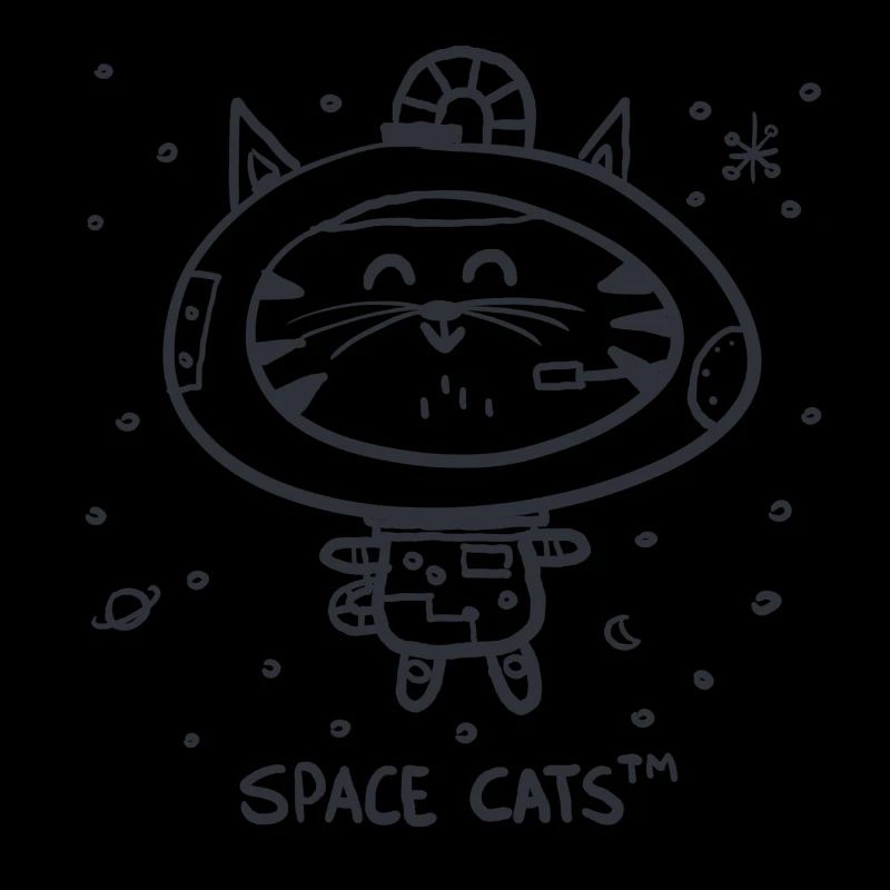 Chat de l'espace | Chat astronaute | Geek | Nerd