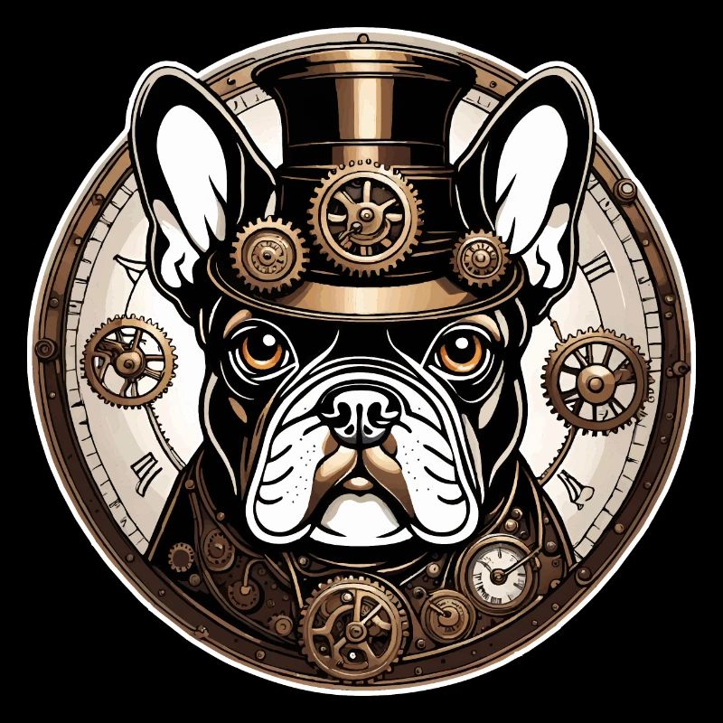 Bouledogue Français steampunk