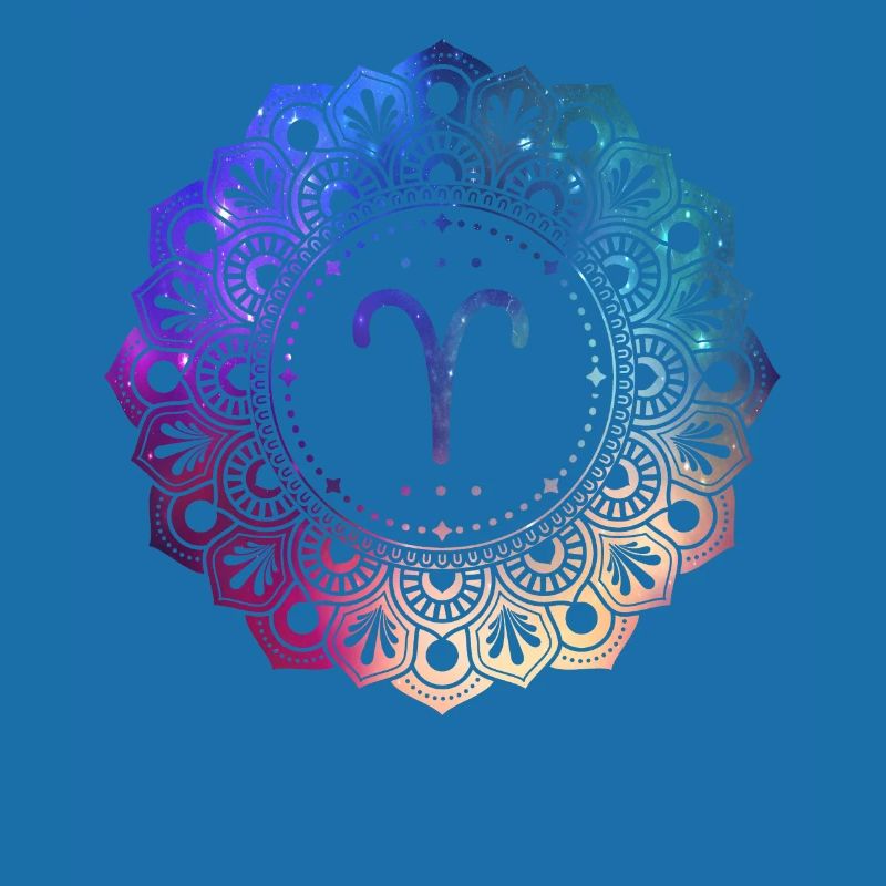 Widder Sternzeichen Symbol Mandala