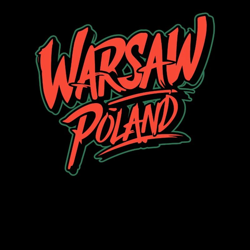 Varsovie Pologne Souvenir Graffiti Style
