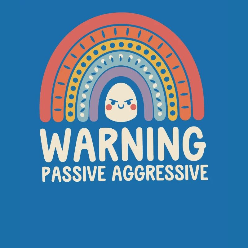 Caution Passive Aggressive Rainbow