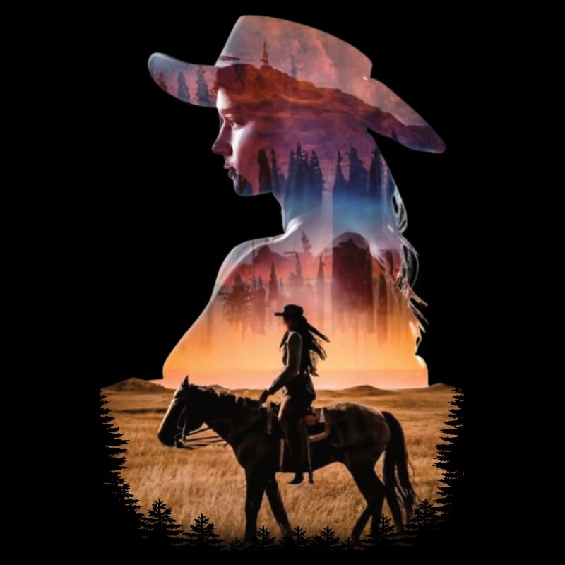 Silhouette de cavalier