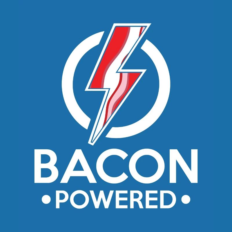 Bacon Powered - lightning taste morning