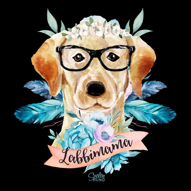 Labrador-Mama Blumen