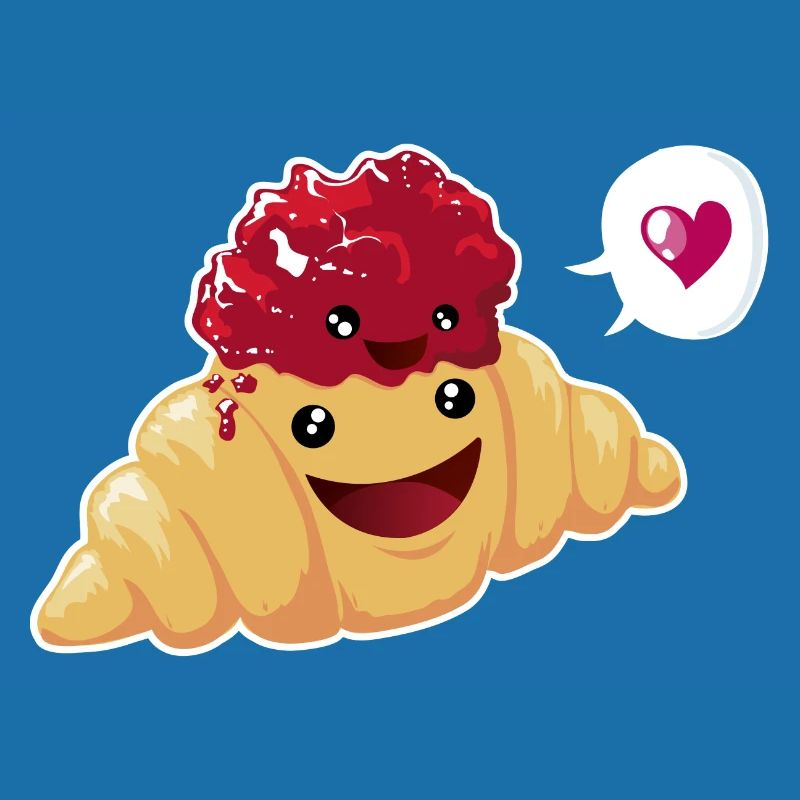 Beste Freunde oder Liebe? Croissant & Marmelade