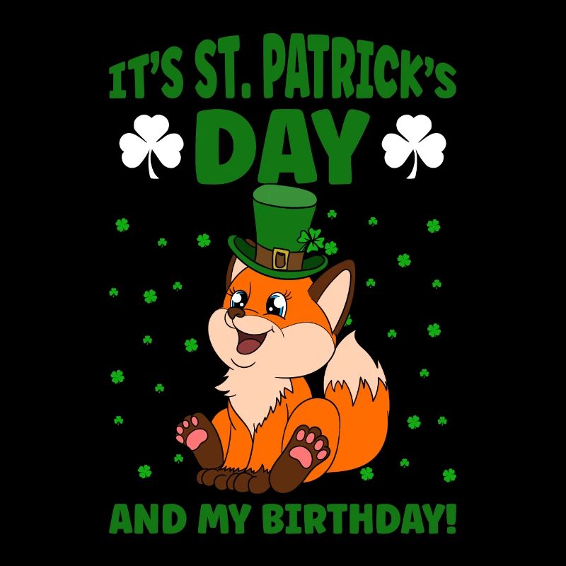 Mignon trèfle renard Saint-Patrick