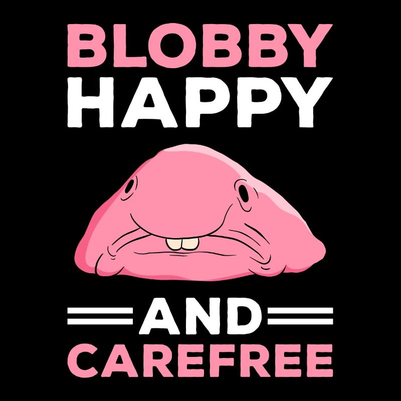 Drôle de poisson Blobfish mignon