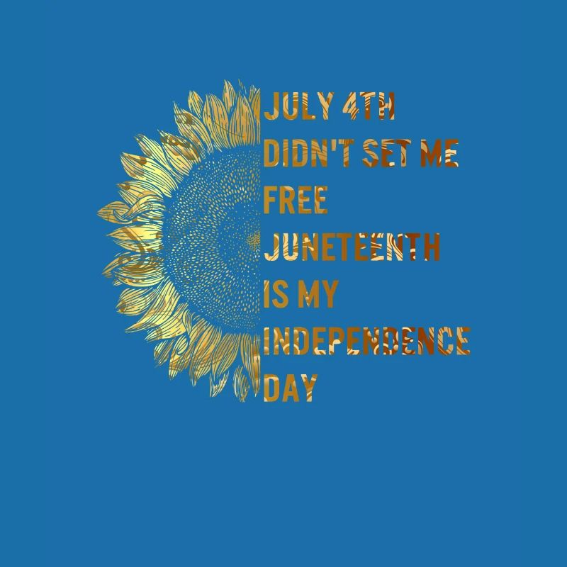 Juneteenth Juli 4th Independence Day Zonnebloem