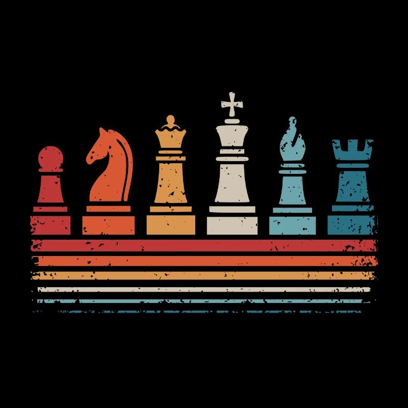 Échecs Pièces d’échecs rétro Joueur d’échecs