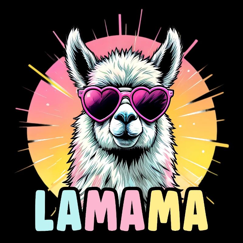 Lamama Lama Lustiges Muttertag Geburtstag Geschenk