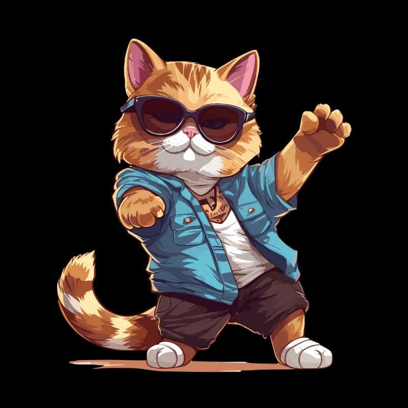 Dabbing Cat