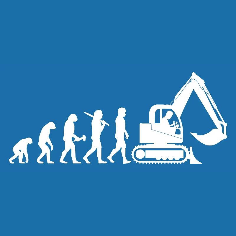 Baggerfahrer Baggerführer Evolution Cadeau