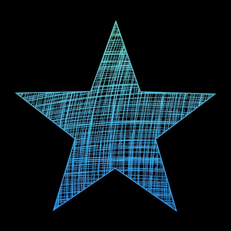 blue star, blauer Stern