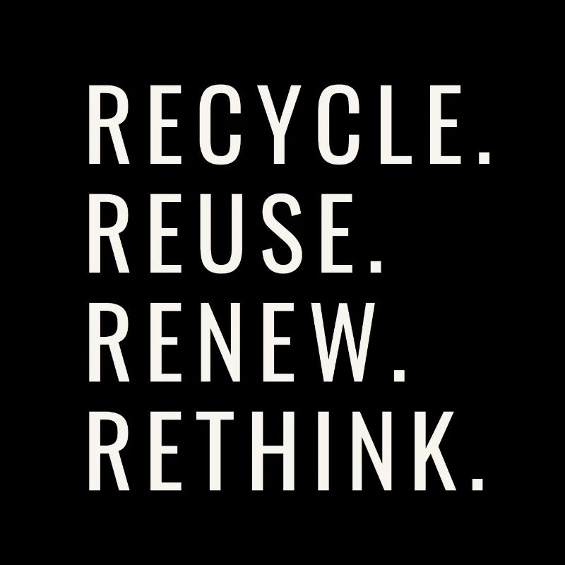 Recycle Réutiliser Renew Rethink Wind Turbine - Wind