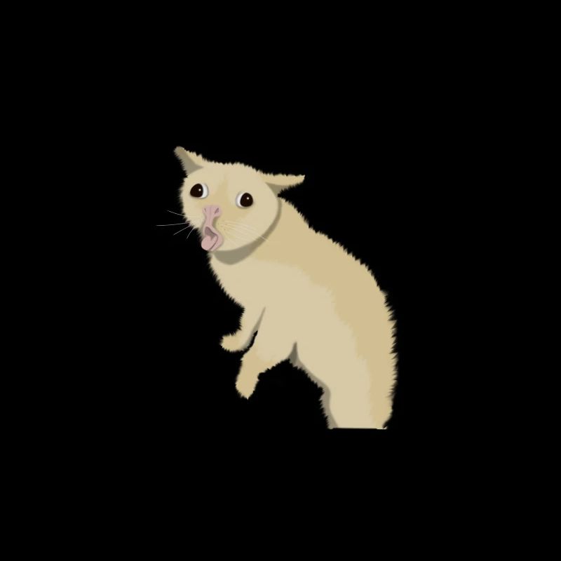 coughing cat meme