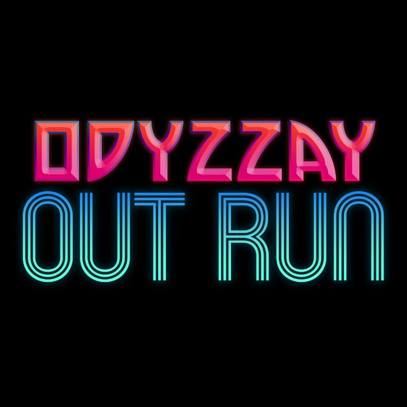 Odyzzay Out Run Neon Gradient