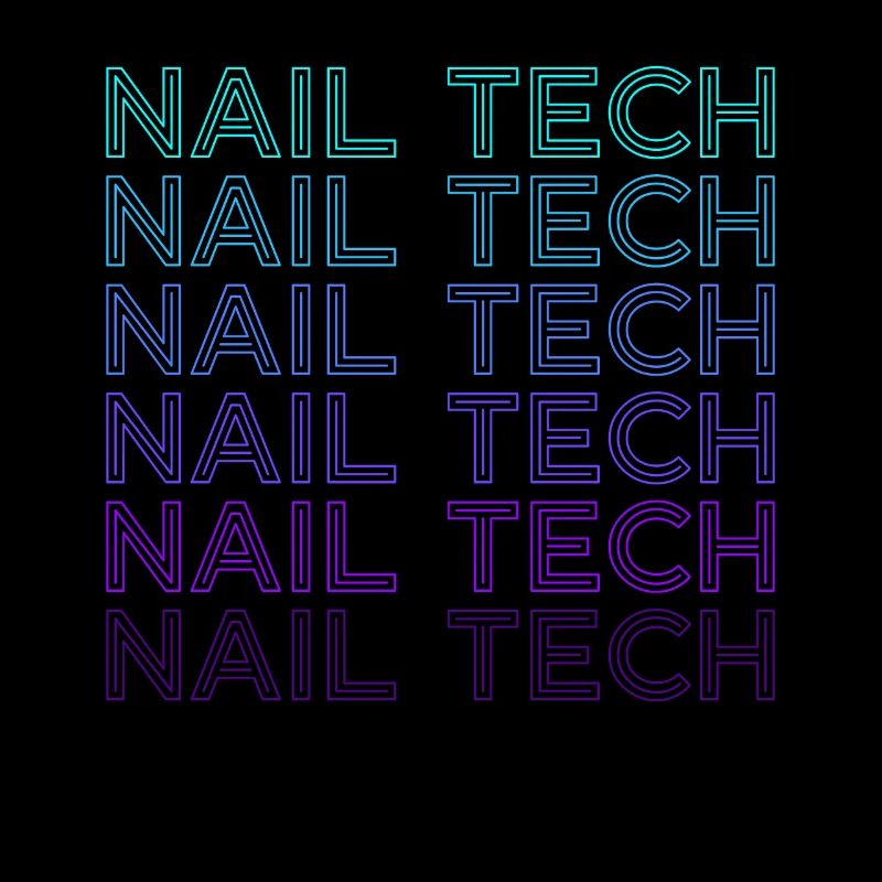 Nail Tech Kosmetikerin Nail Technician Retro